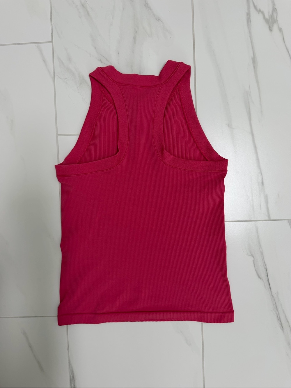 Athleta Renew Seamless Racerback Tank Top Hot Pink - Picture 2 of 4